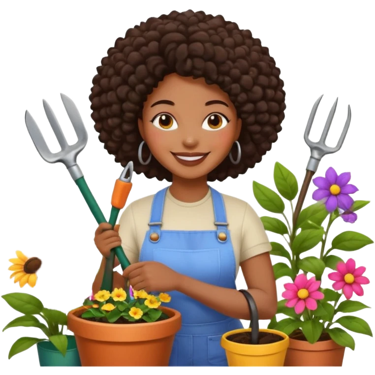 Urban Gardener black woman emoji