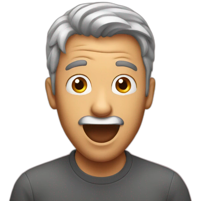 man surprised emoji
