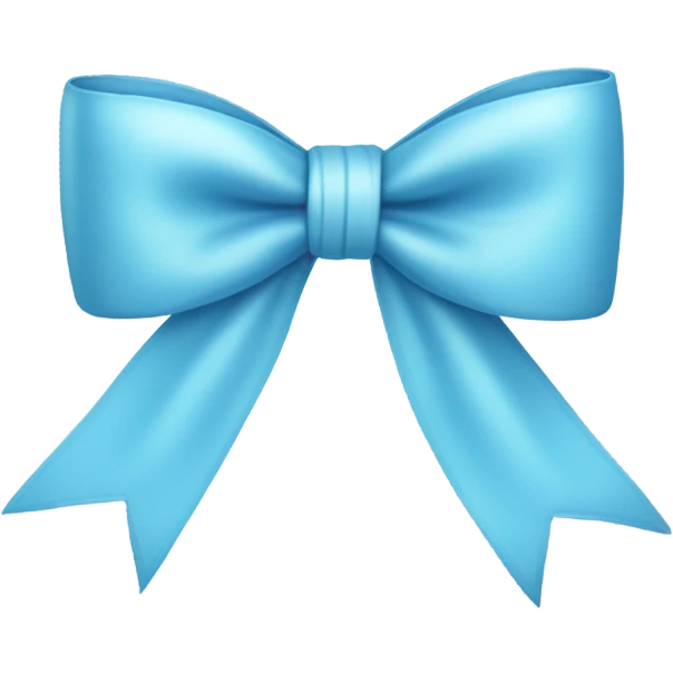 Light blue bow emoji