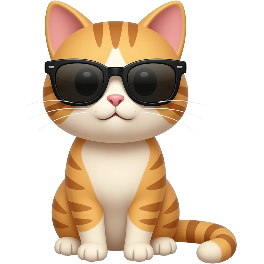 Cat wearing sunglasses emoji