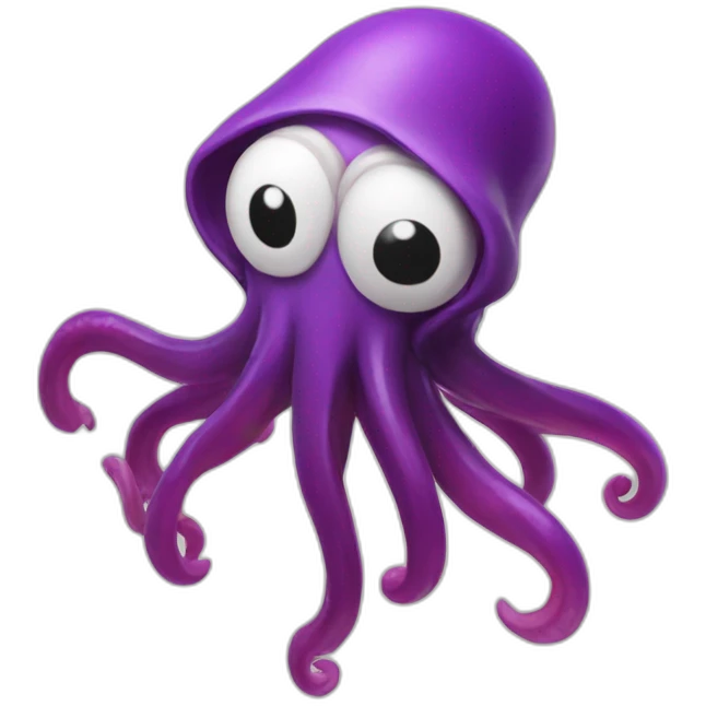 Splatoon squid emoji