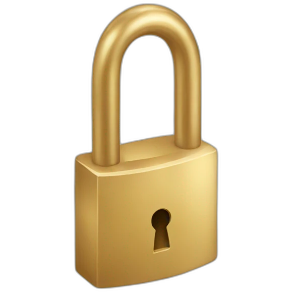 Golden Lock emoji