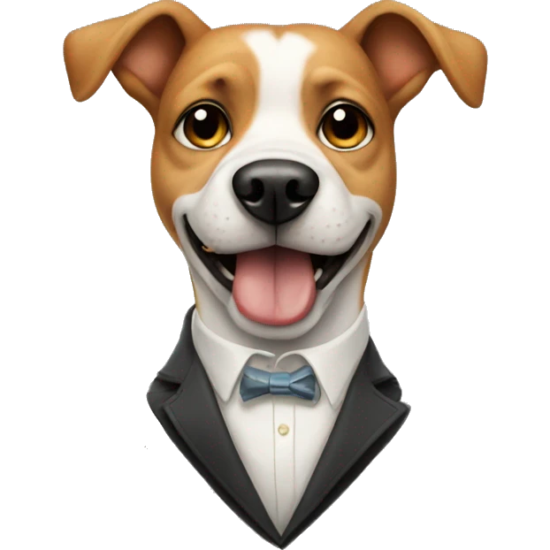 Dog with cigarreras emoji