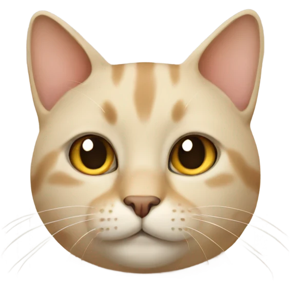 Beige cat emoji
