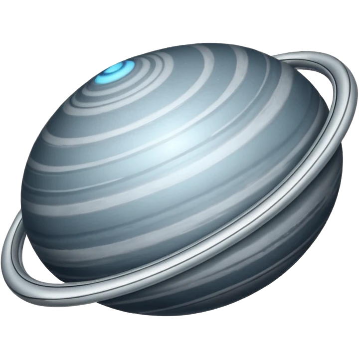 Oval shaped planet with rings emoji