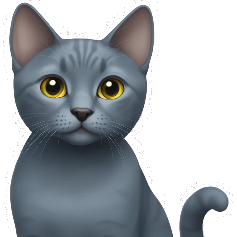 Russian Blue Cat emoji