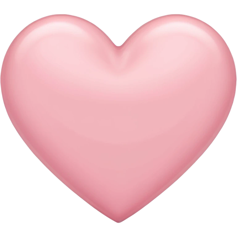 Pale pink heart emoji