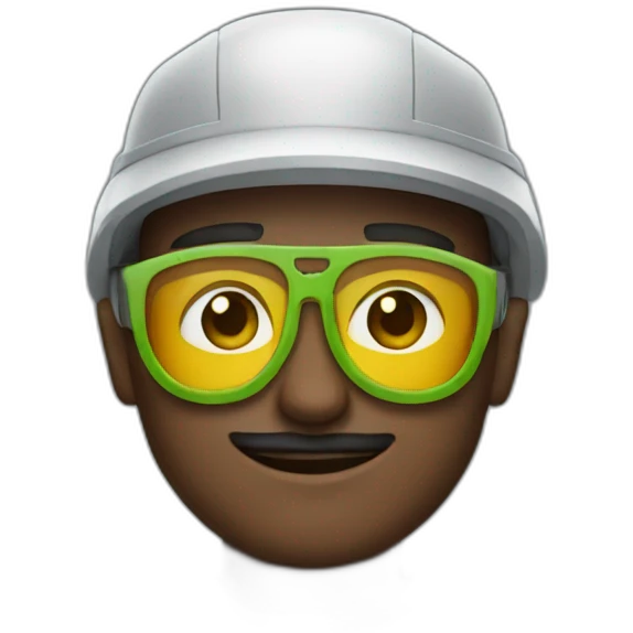Man wearing googles emoji