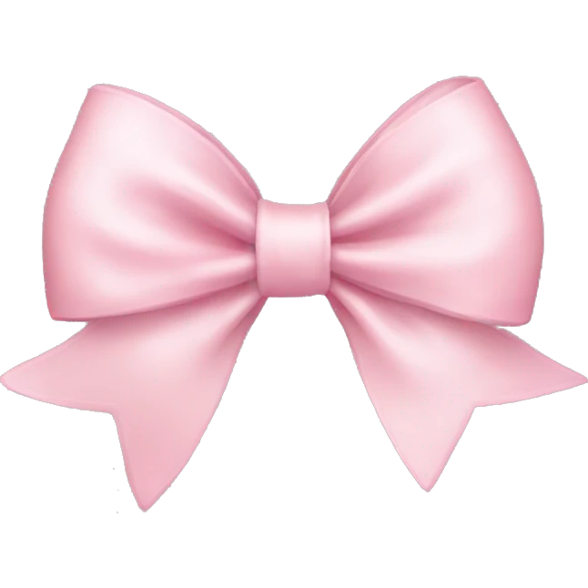 Light pink bow emoji