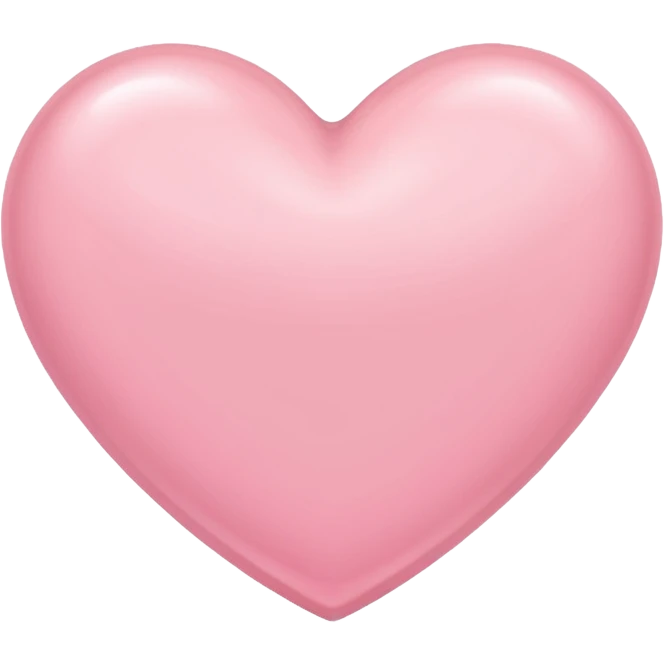 Light pink heart emoji