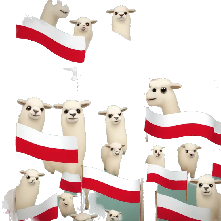 peru flag with alpacas on it emoji
