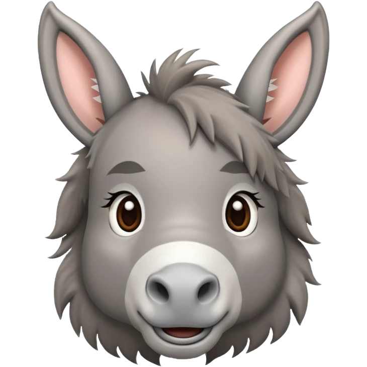 Cute donkey emoji