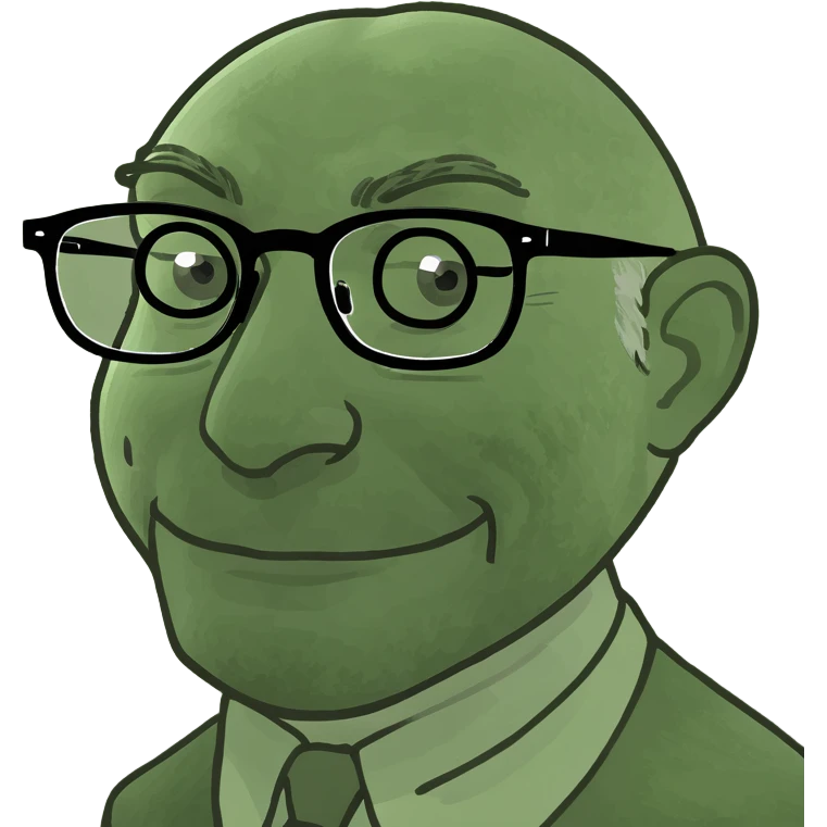 smart man with glasses emoji