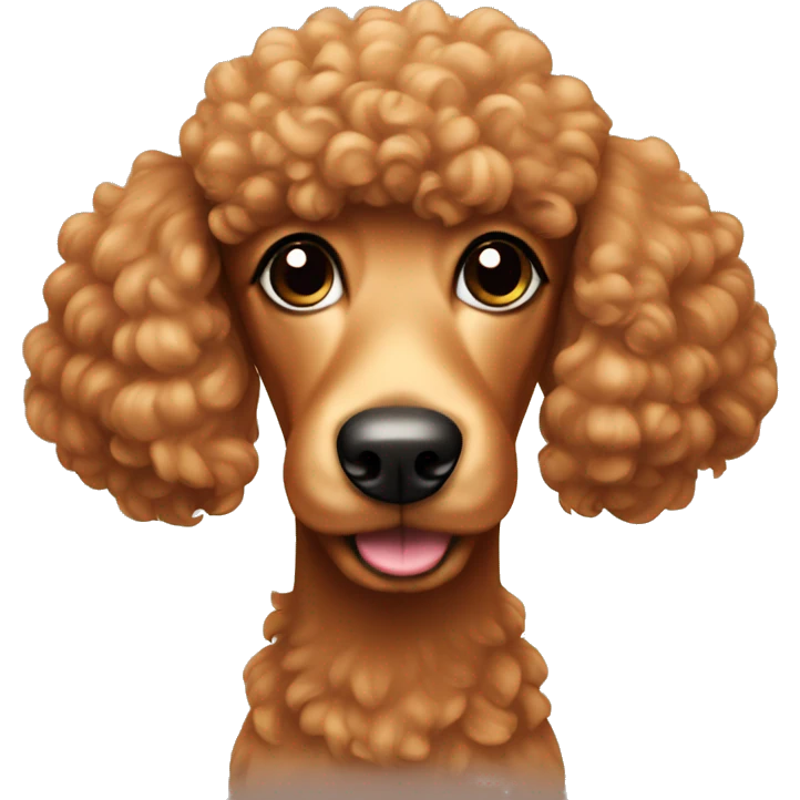 Caramel poodle emoji