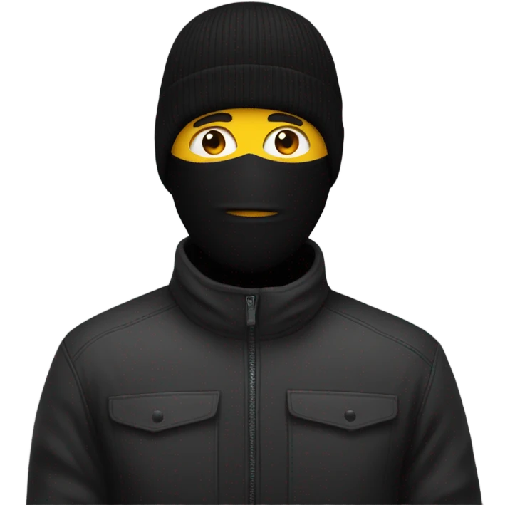 Man wearing ski mask emoji