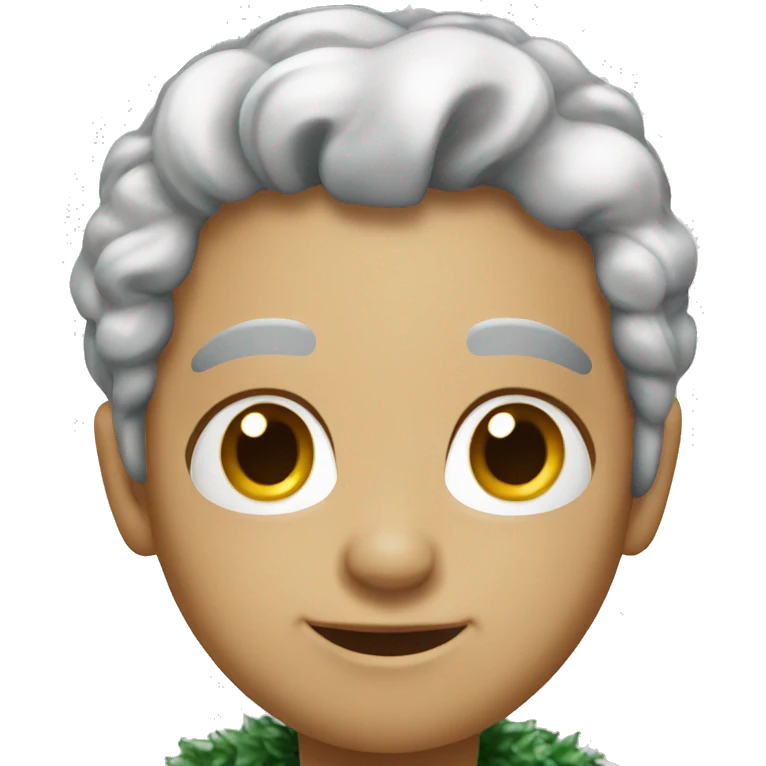 silver christmas emoji