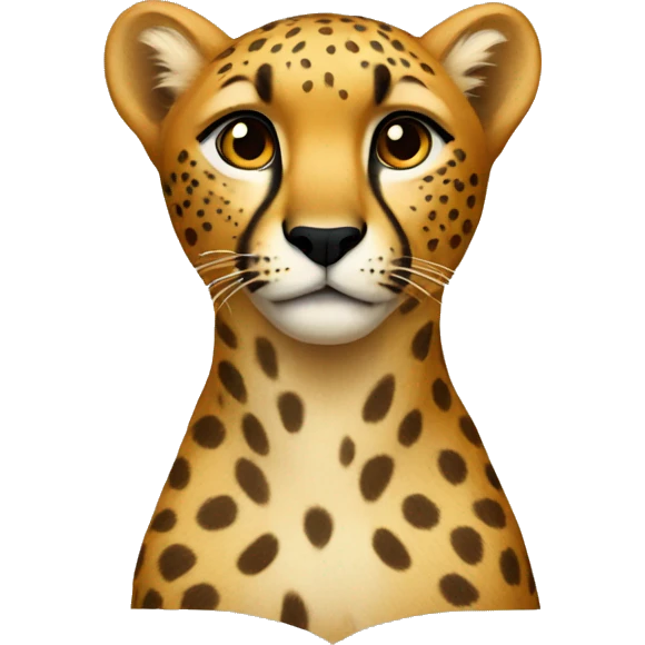 Cheetah heart emoji