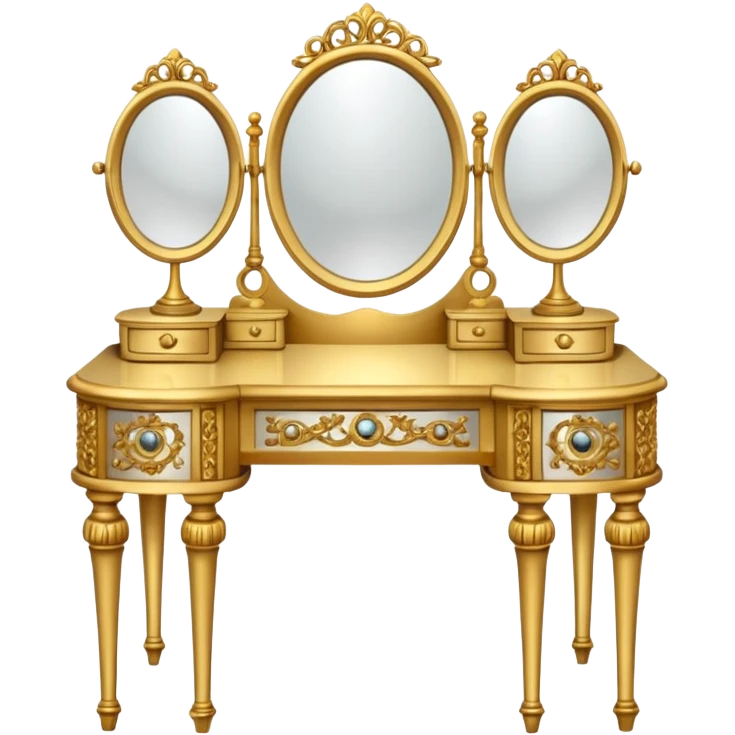 gold DRESSING TABLE emoji