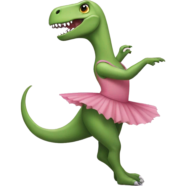 Dinosaur is ballerina  emoji