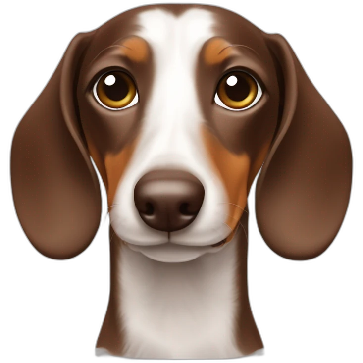 dachshund chocolate pies blancos pecho blanco emoji