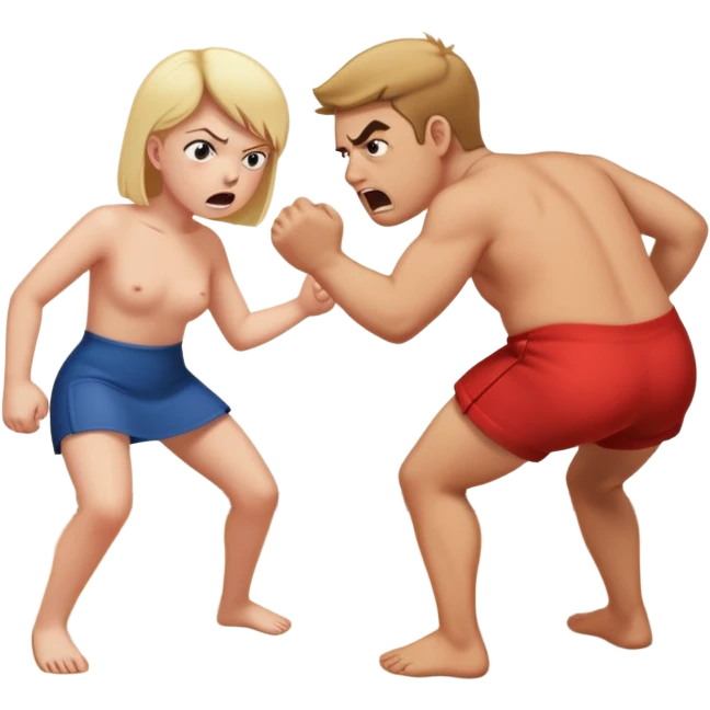 A person getting spank in the butt by another person  emoji
