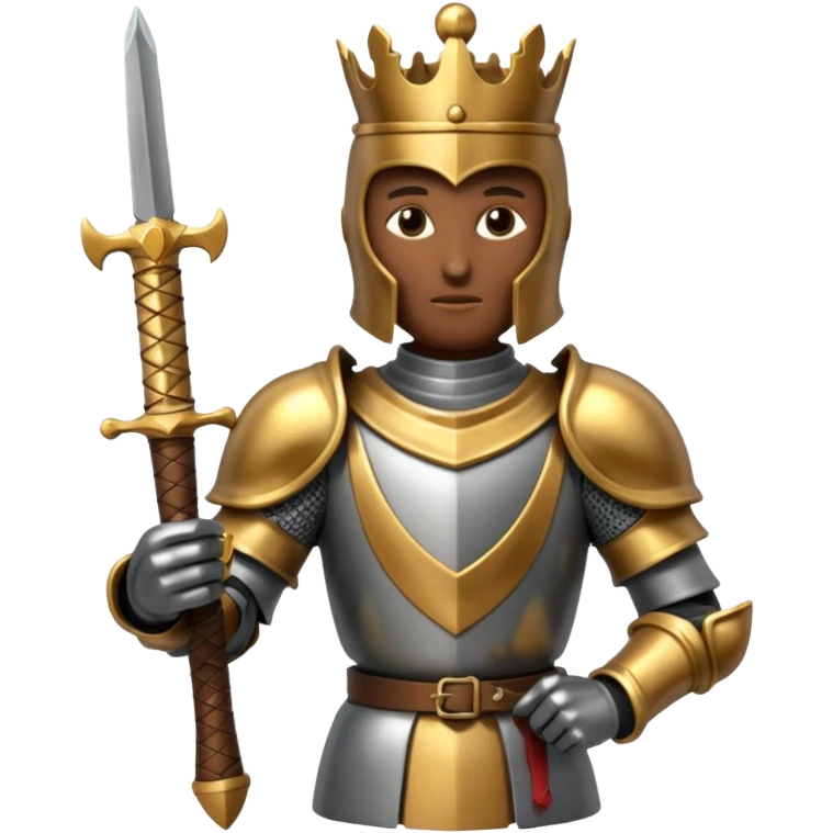 Chess piece representing a holy knight with guts sword emoji