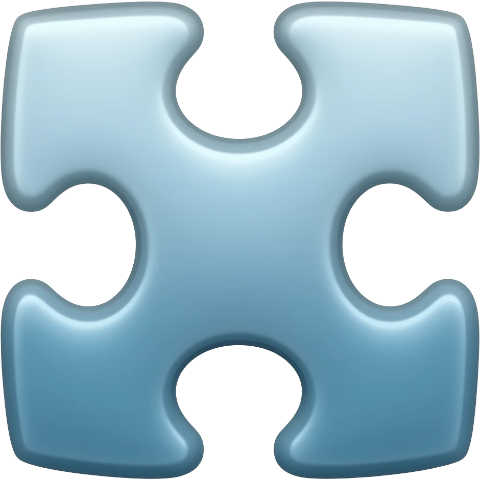 A puzzle with only two parts emoji