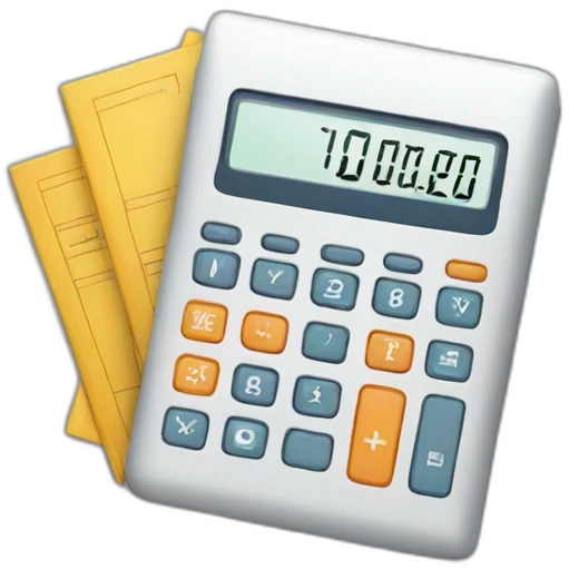 calculator and document emoji