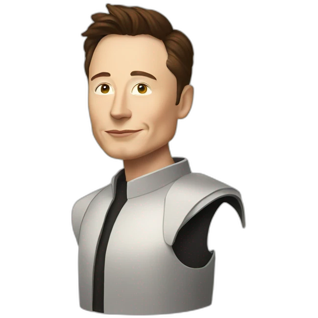 Elon Musk as a hero emoji