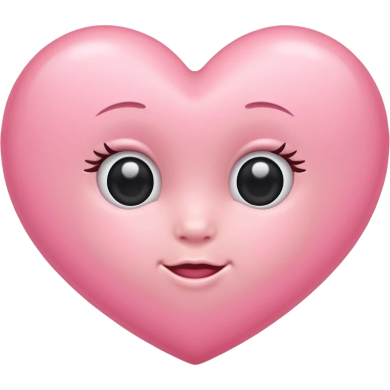 Light baby pink heart emoji