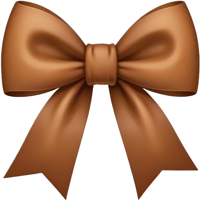 Brown bow emoji