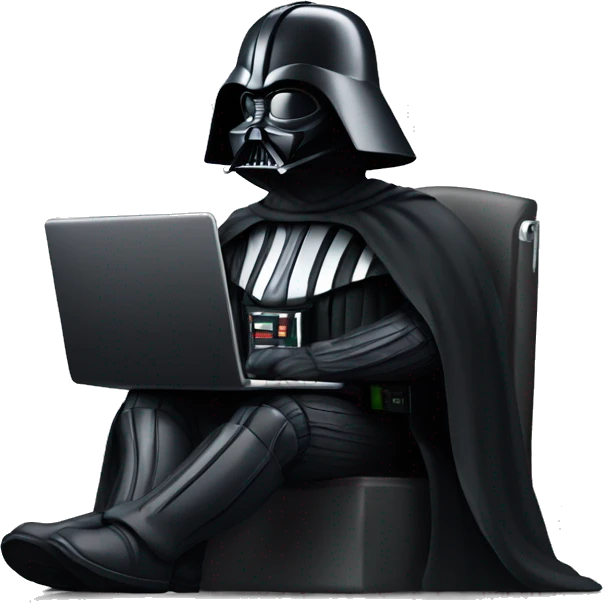 darth vader with laptop emoji