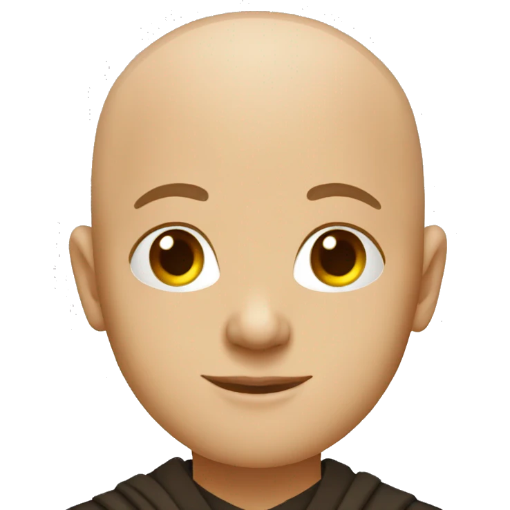 bald christian monk emoji