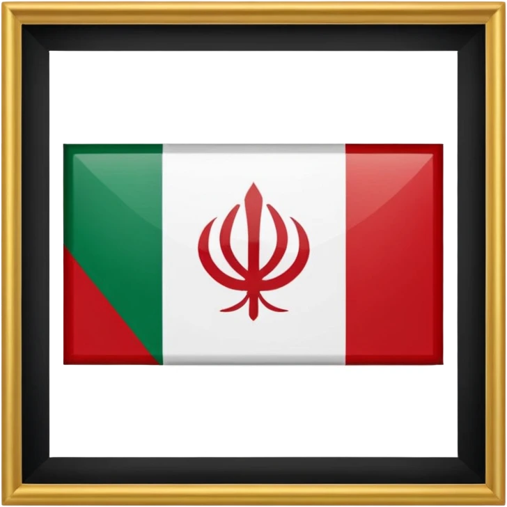 وسط پرچم ایران بجای اون علامت مسخری نماد پهلوی  بزار emoji