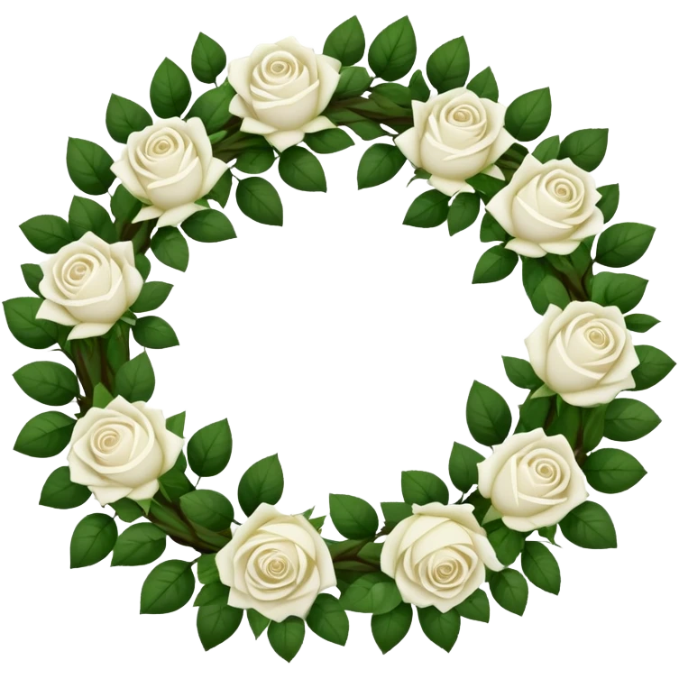 elegant funeral wreath emoji