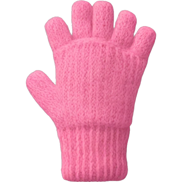 Pink fingerless gloves emoji