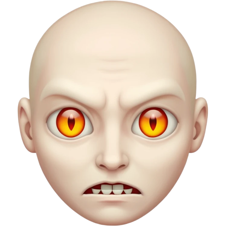 A evil face emoji