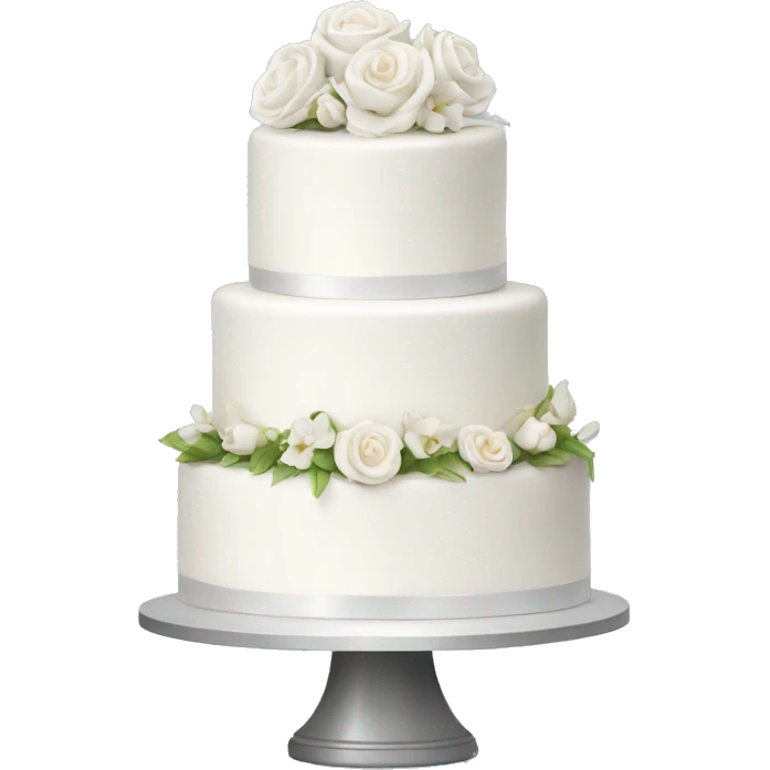 White wedding cake emoji