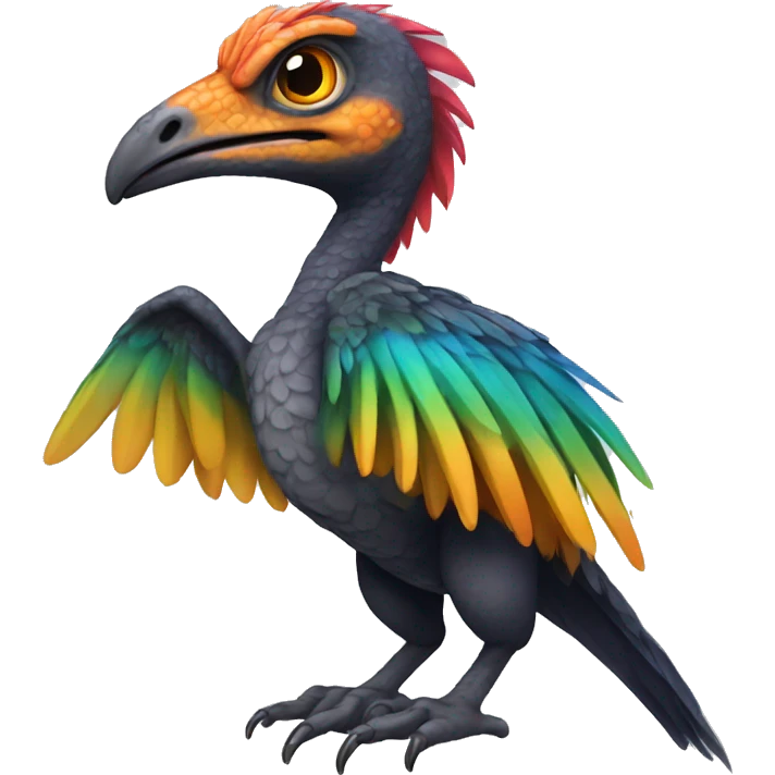 Colourful Velocitaptor  emoji