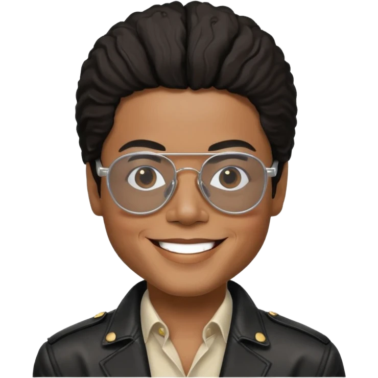 Michael Jackson wearing cool glasses agreeing emoji