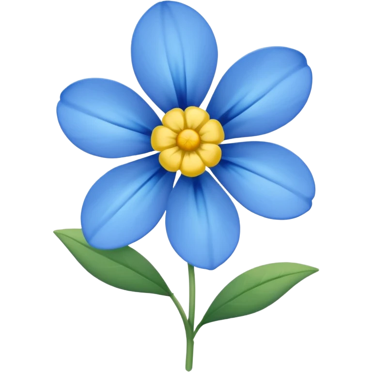 Small blue flower emoji