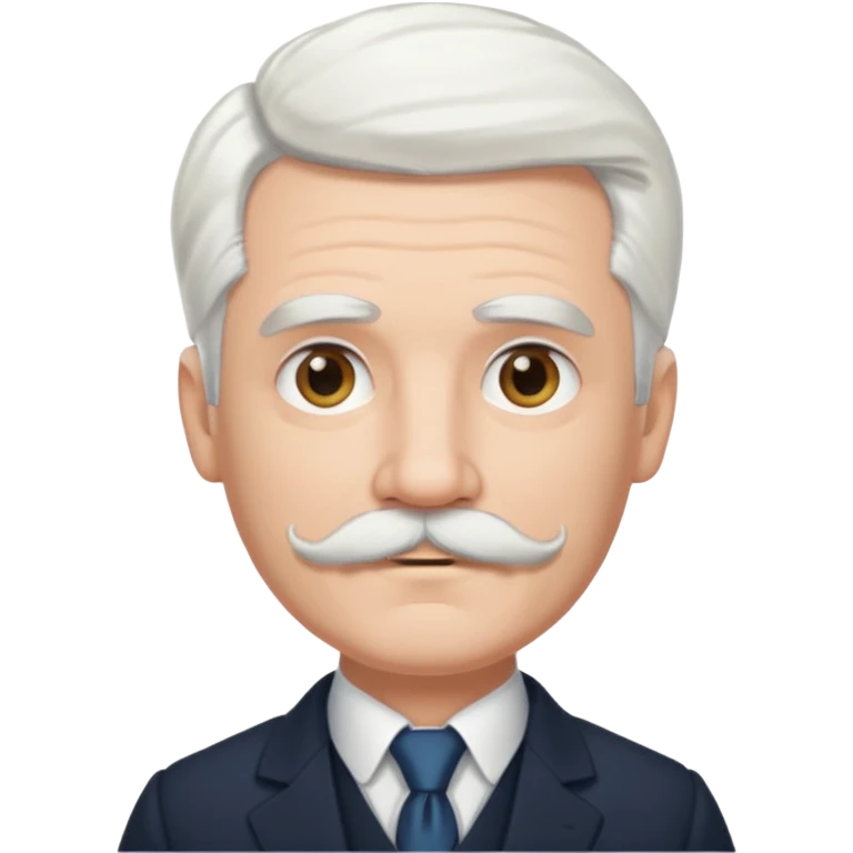 victorian man with white hair emoji