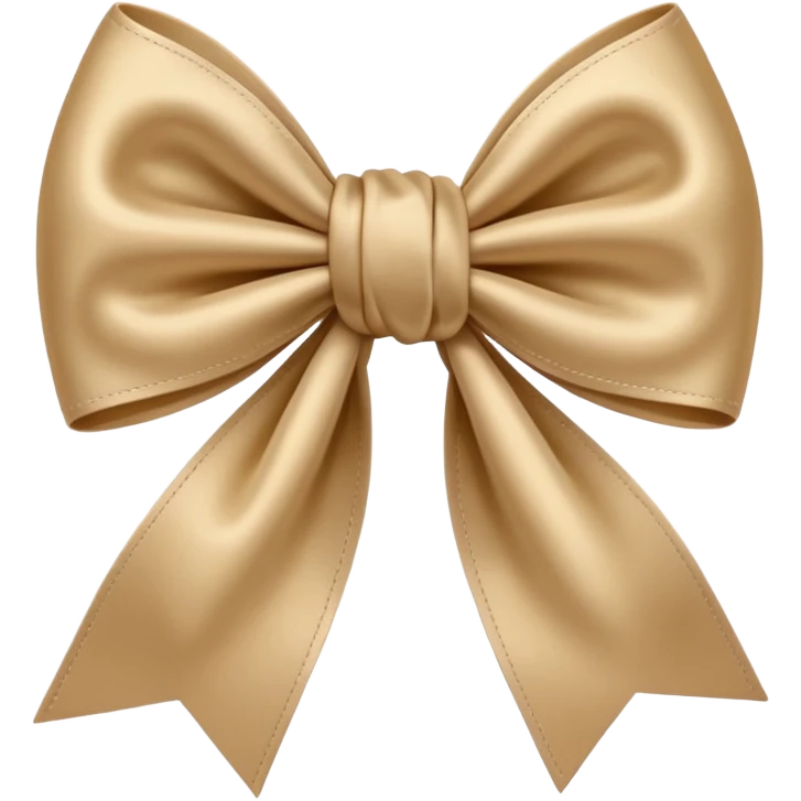 bow beige emoji