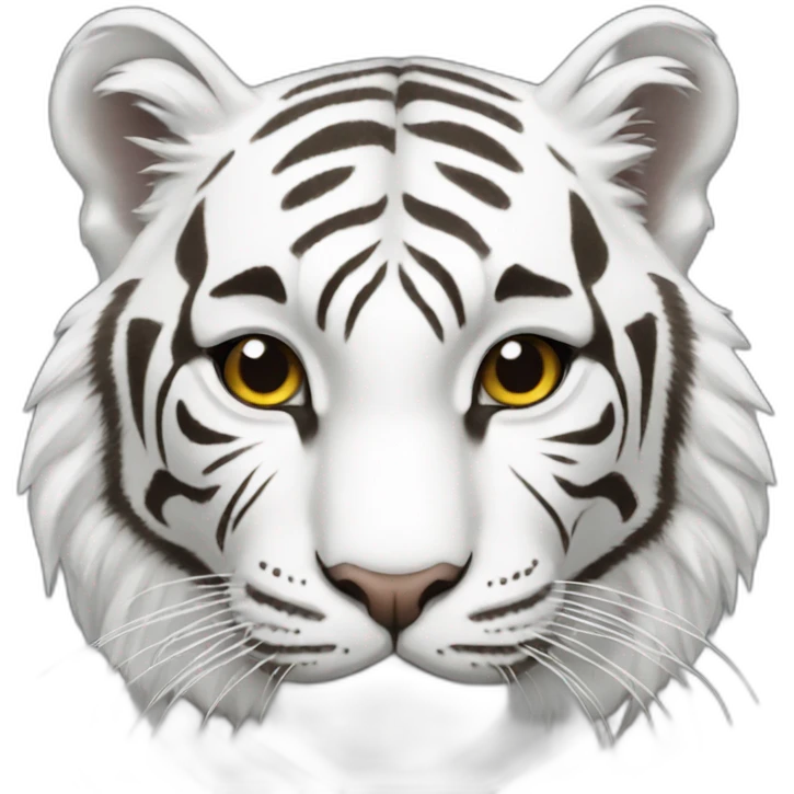 White tiger emoji