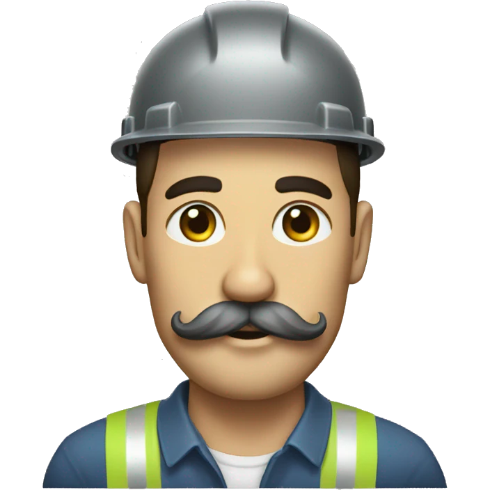 construction crane mustache emoji