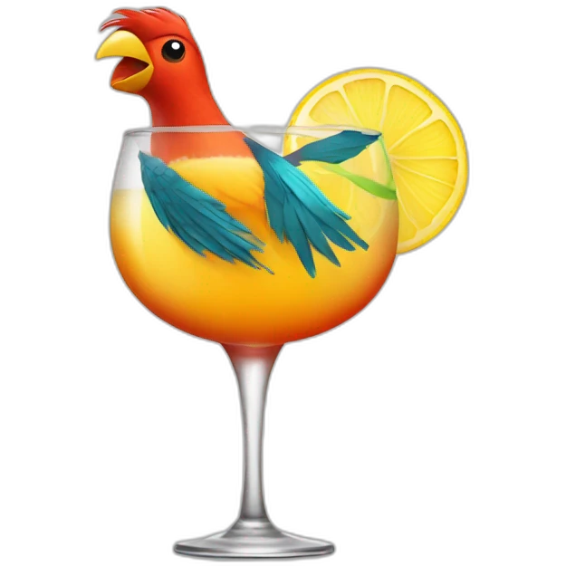cocktail bird emoji
