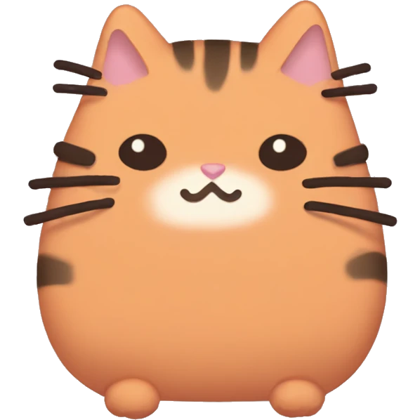 orange pusheen emoji