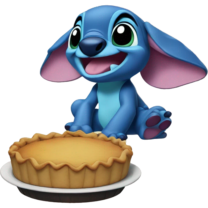 Stitch Disney Thanksgiving pie emoji