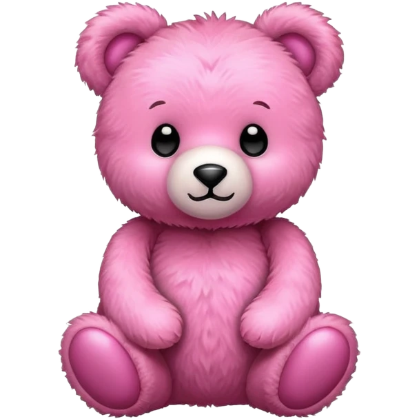 Pink teddy bear toy emoji