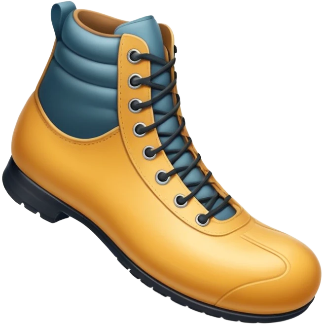 a full human leg with a sneakered foot pressing down on the ground. The shoe sole touches the floor, and directly beneath it a fresh shoe print is clearly visible. Rounded, glossy, smooth, soft shadows, white background.





 emoji